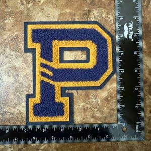 Polo Ralph Lauren Blue and Gold Letter P Patch